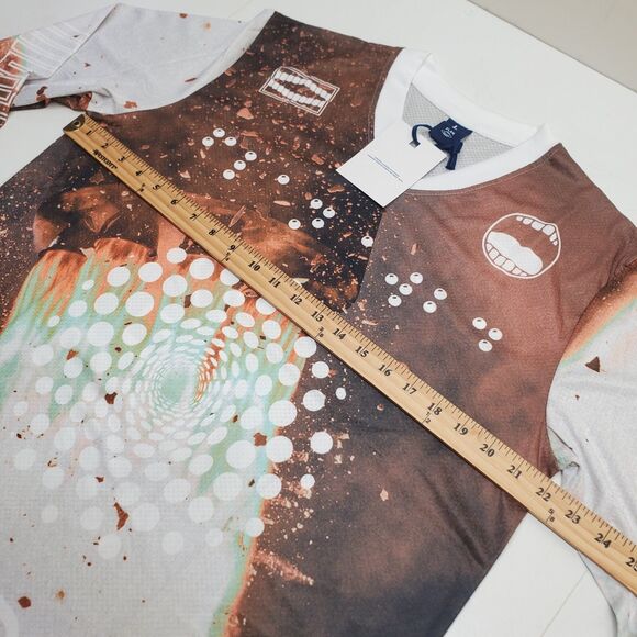 FLAN LABS Rocket Soccer Jersey Mens L Graphics Breathable Lightweight NWT - Picture 10 of 11